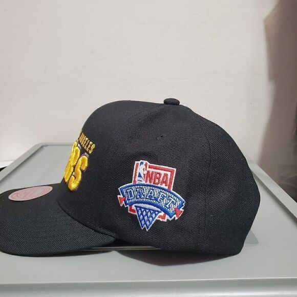 LA Lakers Draft 1996 Shadow Mitchell & Ness Hat Snapback Cap Kobe Bryant NWT - Picture 8 of 11
